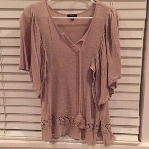 Cupio tie front blouse